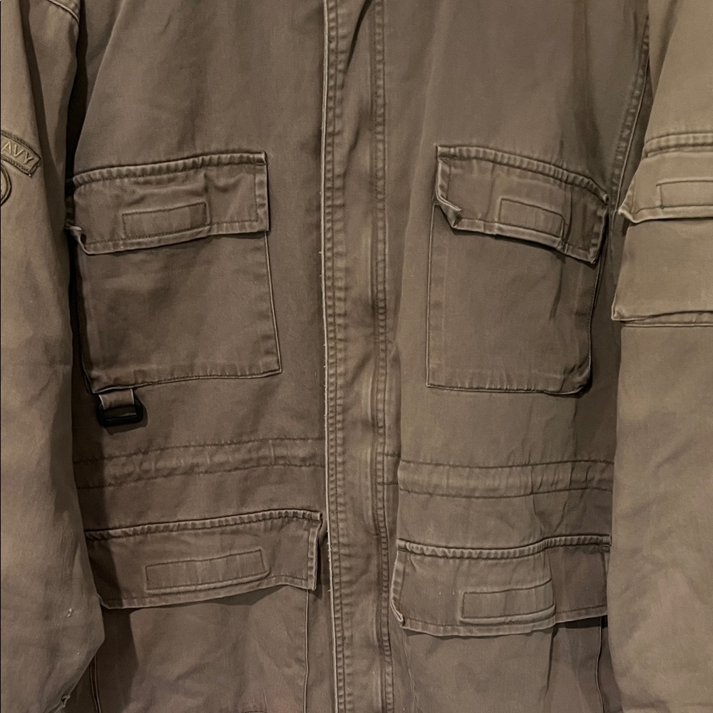Vintage Y2K Old Navy Oversized Barn Jacket with Pockets Jacket Sz 16 - Picture 3 of 11